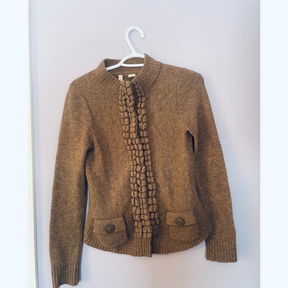 Rare Anthropologie Moth Gray Floating Sparks Cardigan - Picture 3 of 4